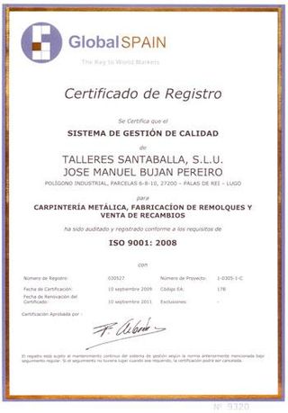 Talleres Santaballa certificado iso 02
